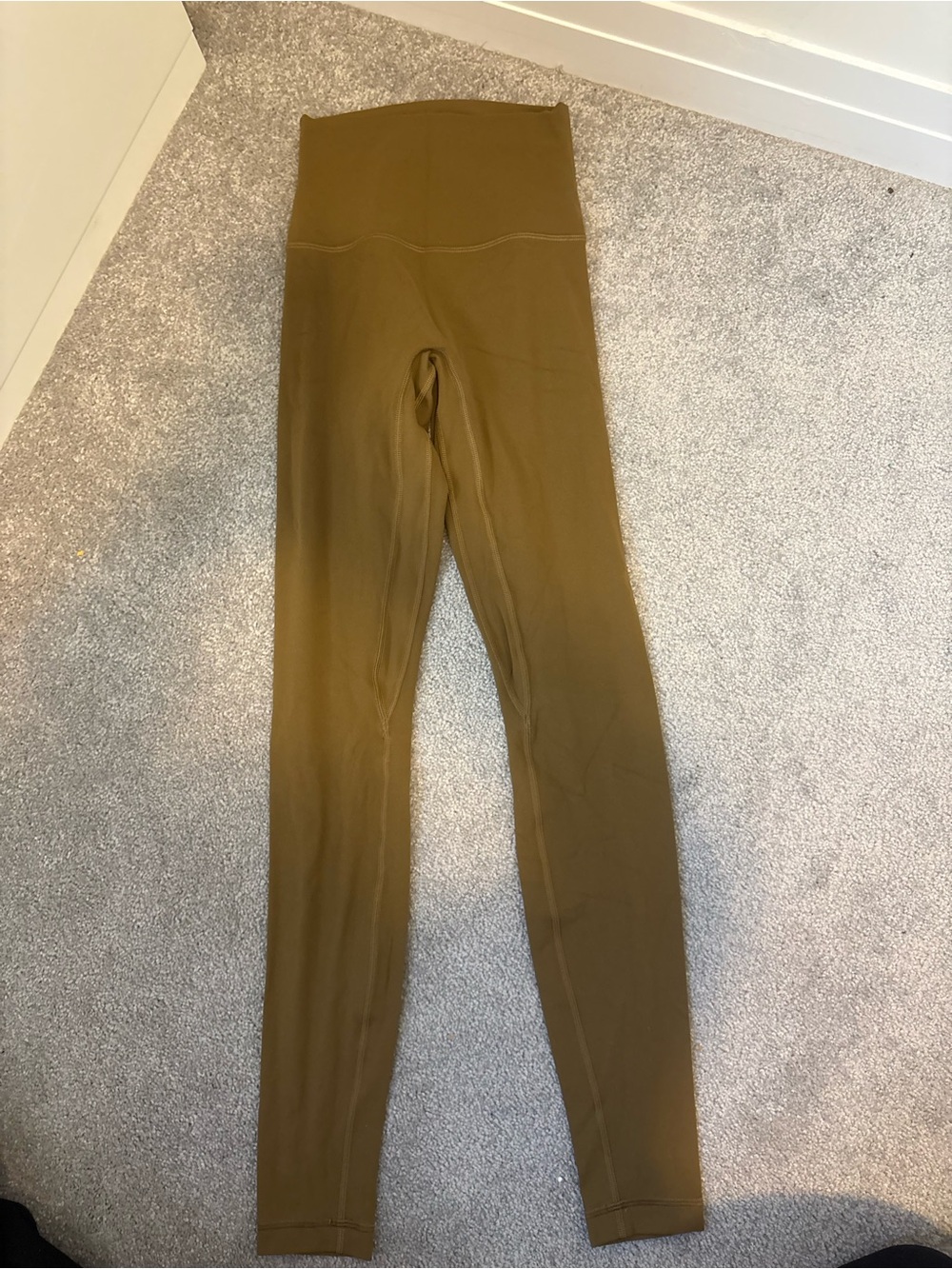 High-Waist Olive Green Lululemon Leggings